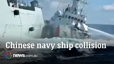 Chinese warship collides with coast guard in pursuit gone wrong