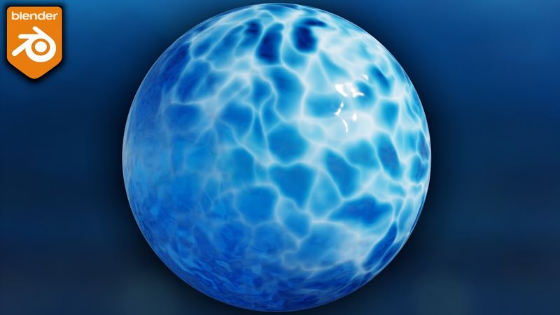 Procedural Stylized Water Caustics Material (Blender Tutorial)