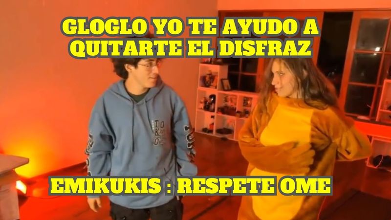 GLOGLO QUIERE AYUDAR A EMIKUKIS A QUITARSE SU TRAJE DE LEON