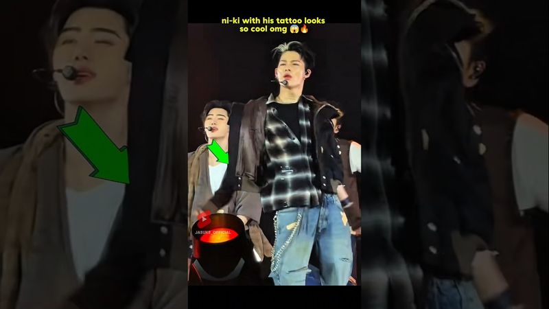 ni-ki's tattoo is so cool omg 😱🔥#enhypen #ni_ki