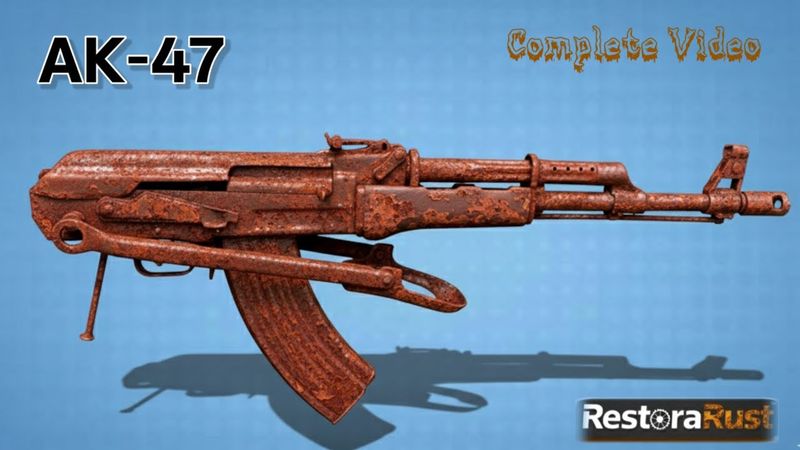 AK-47 Restoration | Extreme Rust Removal & Full Metal Revival | RestoraRust