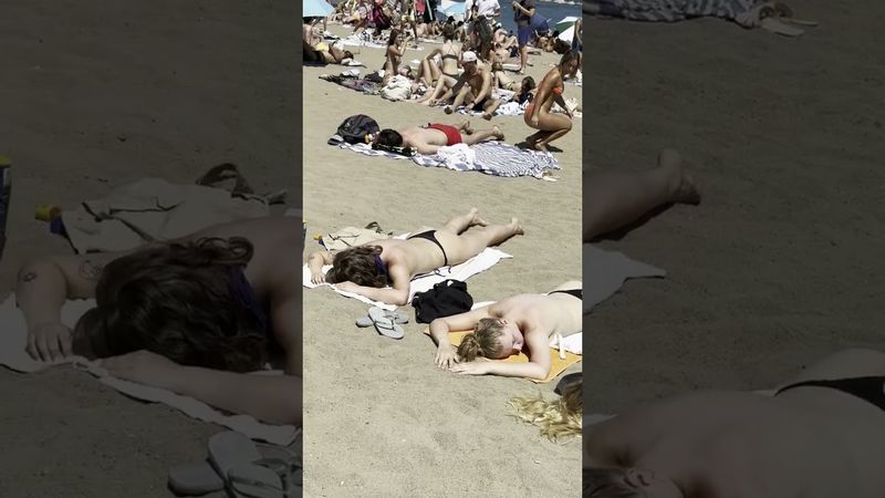 🇪🇸 Chilling at Barcelona beach Spain
