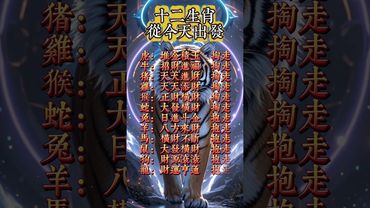 十二生肖從今天出發，願十二生肖好運相伴，財富滿門！#十二生肖 #好運相伴 #財富滿門 #招財進寶 #橫財不斷