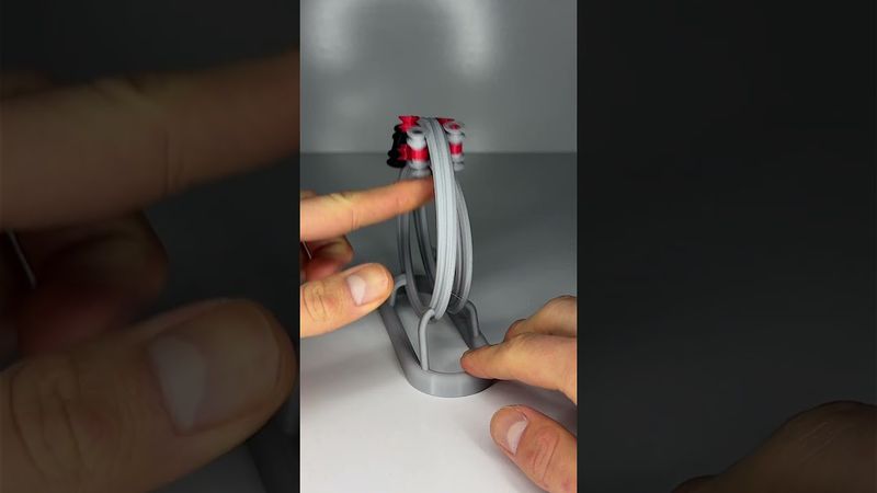 3D Printed Möbius Flip Rollercoaster