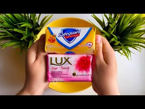 🍯 SOAP ASMR 🌺  Safeguard & Lux / Washing soap