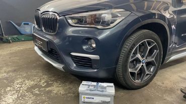 BMW X1 F48 BATTERY CHANGE REPLACEMENT HOW TO CHANGE BATTERY F48 BMW BATTERIE WECHSELN DIY TUTORIAL