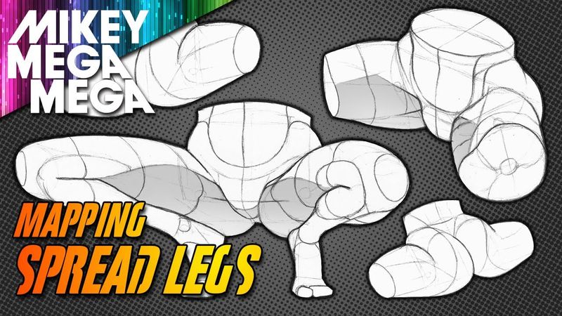 SPREAD LEGS (How To Draw The Splits)