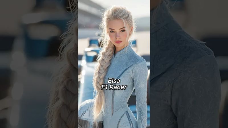 Elsa in an F1 Car?! 🏎️ Disney Princess Speed Riders!