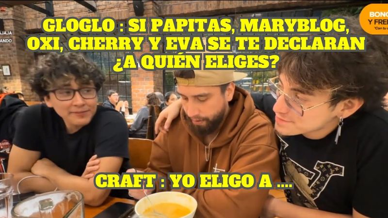 GLOGLO LE HACE UNA PREGUNTA NOVELERA AL CRAFT