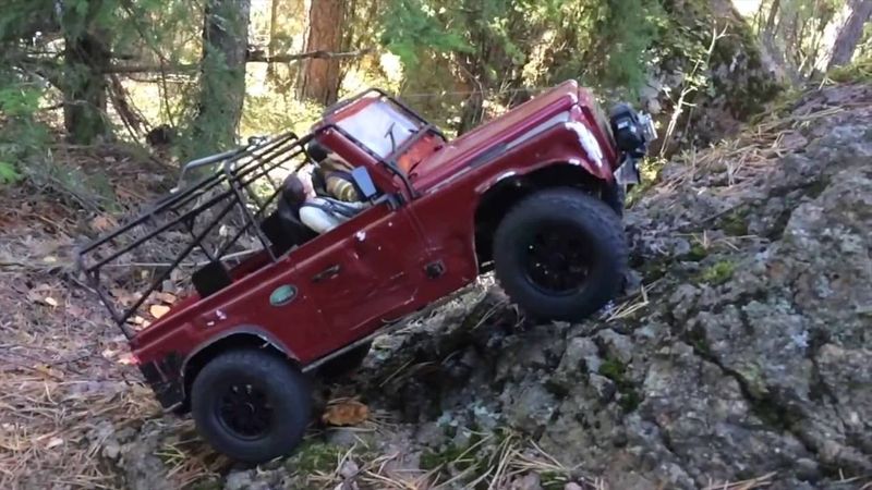 Bishop's RC Crusade - Land Rover Defender D90 - Crawling #4 SDI Scale Doctor ver2 Tire test