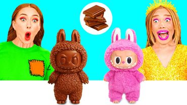 Desafio Comida Real vs Comida De Chocolate | Gadgets Inteligentes vs Hacks por BaRaDa Challenge