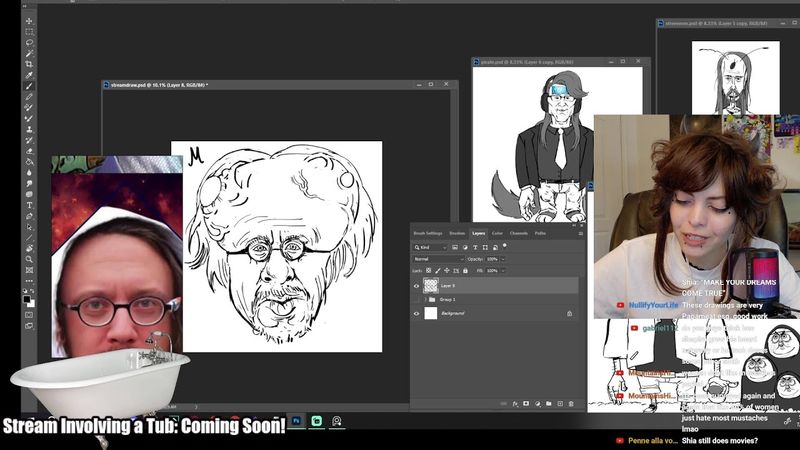 Drawing YouTubers Stream 002