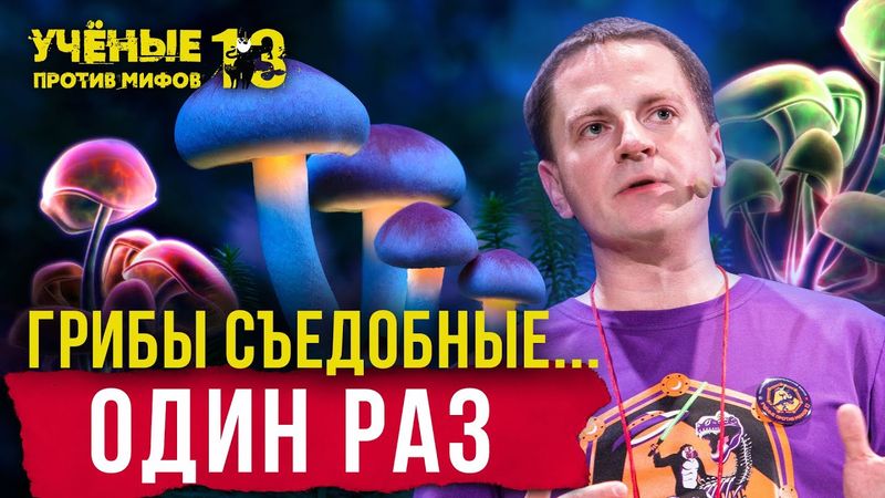 Топ-5 опасных мифов о грибах. Сергей Волобуев. Учёные против мифов 13-3
