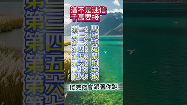 這不是迷信，千萬要接,接完錢會跟著你跑!  #運勢 #人生感悟 #生肖