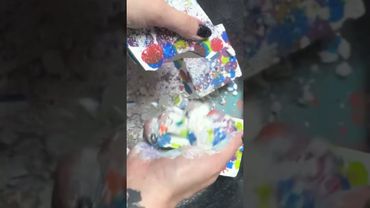 Splattered Dyed Fresh Chalk