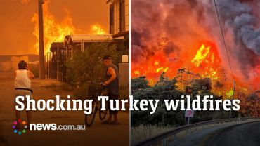 Wildfires rage in western Turkey as high winds hamper efforts to contain flames