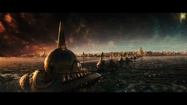 Тор разрушает Радужный мост, чтобы спасти планету.