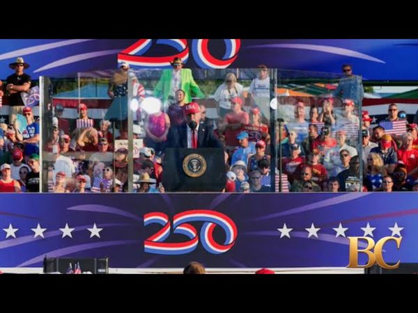 Trump Kicks Off Celebration of America by Declaring His Hatred for Democrats