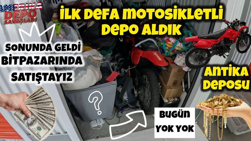 İLK DEFA MOTOSİKLETLİ DEPO ALDIK / BİTPAZARINDAYIZ