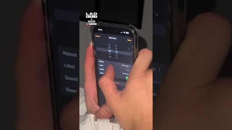 Lad got SO close to setting alarm 💀 (🎥: TT/ hcavanagh)