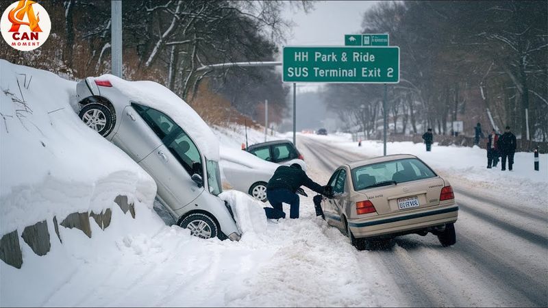Icy Road Madness Caught on Camera #3