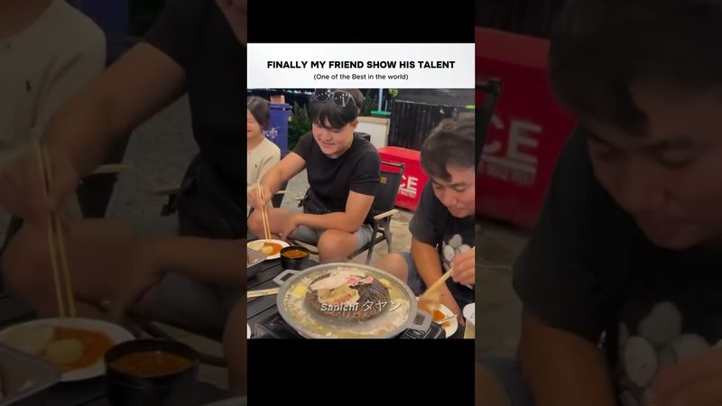 FINALLY MY FRIEND SHOW HIS TALENT 🤣 #shorts #funny