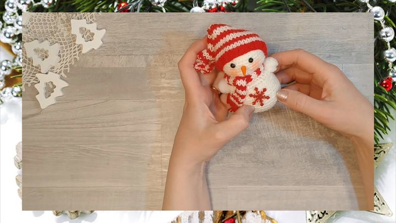 Как связать снеговика крючком. Часть 1. МК.