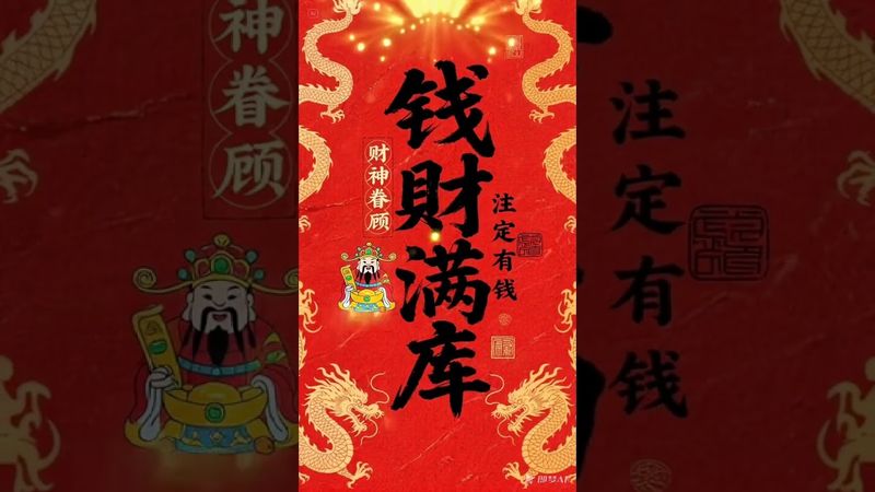 《钱财满库》接了！转发！功德无量！#手机壁纸 #手机屏保 #壁纸 #国学文化 #道家文化 #正能量 #民间文化 #转运 #发财 #财源滚滚 财到我家#兴旺发