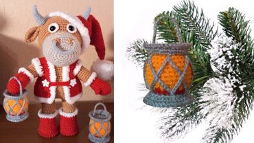 МАСТЕР КЛАСС. Обещанный ФОНАРИК для бычка и на елочку.