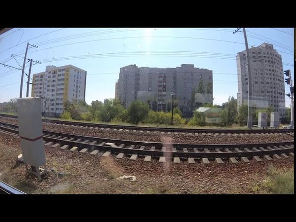 Волгоград, электричка с Тракторной пассажирской на Заканальную 08.08.2020, 4k-разрешение, исходник