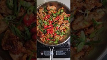 Chilly Chicken 🌶️ Recipe by Kid Chef #shorts #spicychicken #kidchef