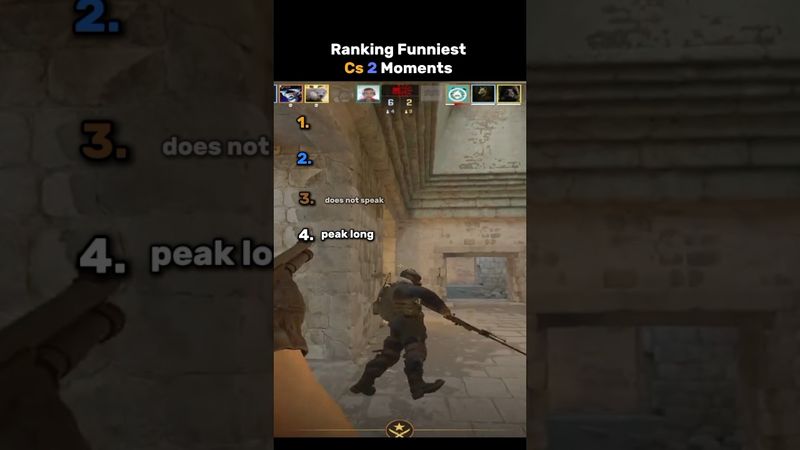 Ranking the Funniest CS2 Moments 🔫😂 #shortsviral #ranking