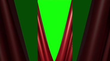 Curtain auditorium green screen