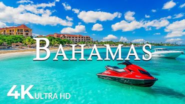 FLYING OVER BAHAMAS (4K UHD) - Amazing Beautiful Nature Scenery with Relaxing Music - 4K Video UHD