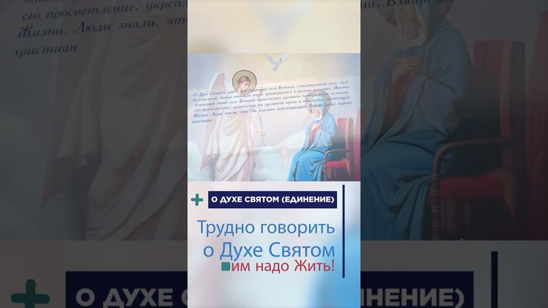 Трудно говорить земным языком о Святом Духе, им надо Жить! #shorts