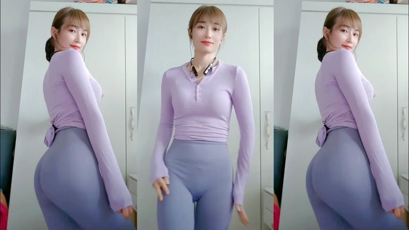 依然呢 紧身裤 骆驼趾 美臀欣赏 热舞