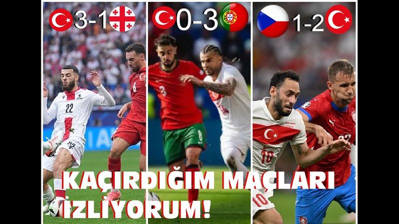 KAÇIRDIĞIM MİLLİ TAKIM MAÇLARIN ÖZETLERİNİ İZLİYORUM! - Euro 2024 Türkiye Maçlarının Özeti (Tepki)