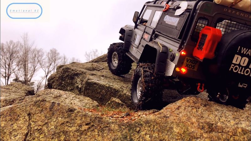 Traxxas TRX4 Defender rainday mountain rock crawling Rc car