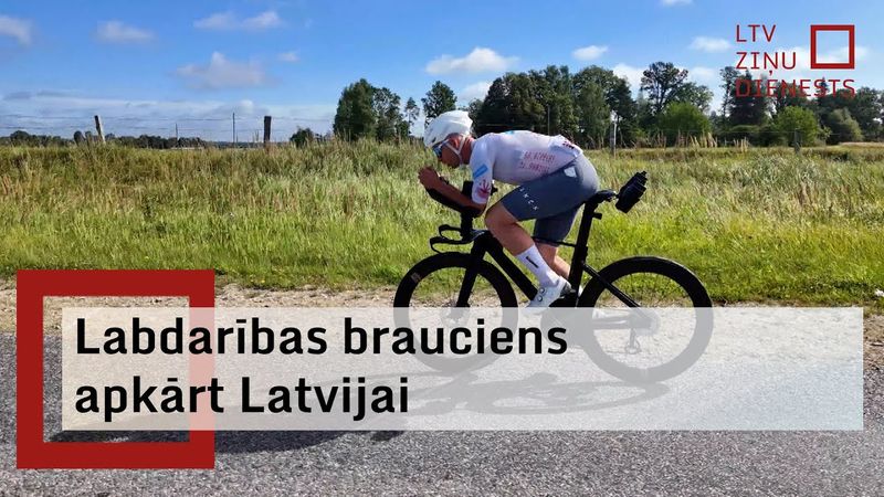 Garo distanču velobraucējs Arvis Sprude dodas 1600 km garā labdarības braucienā apkārt Latvijai