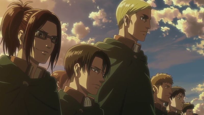 Levi and Erwin scenes aot/snk