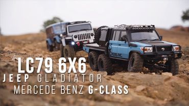 E3S-RC Land Cruiser LC79 rc 6x6 /Jeep Gladiator / Mercedes Benz G-Class 5-Door Hard Body / #Trail