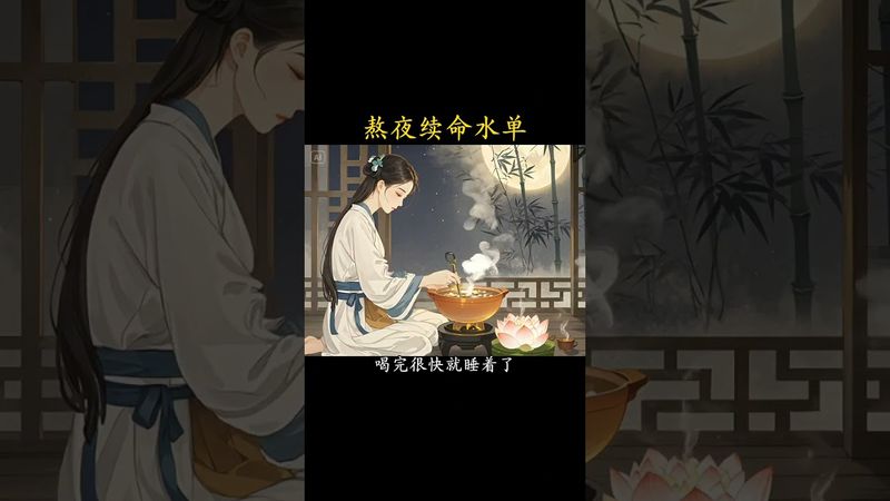 《老中醫的科普》熬夜黨的續命水，打工族的福利！#養生#養生就是養健康 #古人智慧 #老中醫 #中醫科普 #中醫 #熬夜 #正能量