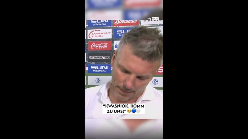 "Kwasniok, komm zu uns!" 🗣️🔵⚪️