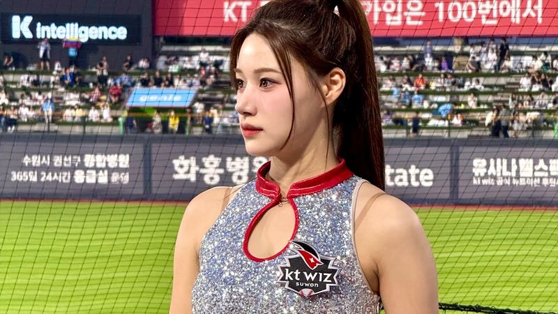 이예빈 치어리더 미모 감상에 최적화 된 장성우 응원가