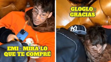 EMIKUKIS LE REGALA UN CUY A GLOGLO