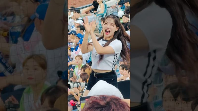 등장송도 제대로 하는 모습이 예쁜 서윤님 #이서윤 #이서윤치어리더#ktwiz #kt위즈 #kt위즈치어리더