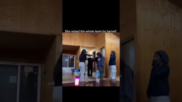 she wiped the whole team 😭🤣 #funny #trending #funnyvideo #viral #love #friends #memes #explore