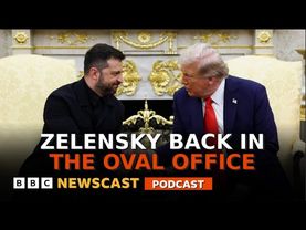 President Trump proposes Putin-Zelensky meeting after Oval Office talks  | BBC Newscast