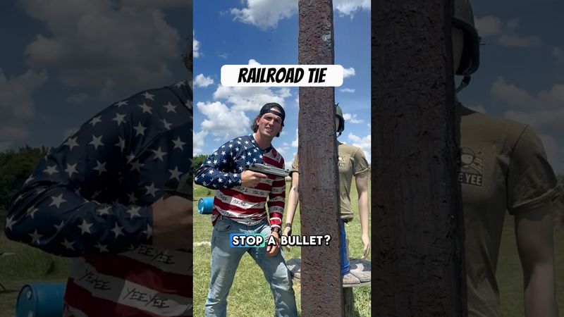 Can a Railroad Tie Stop a 50 Cal Sniper Rifle?