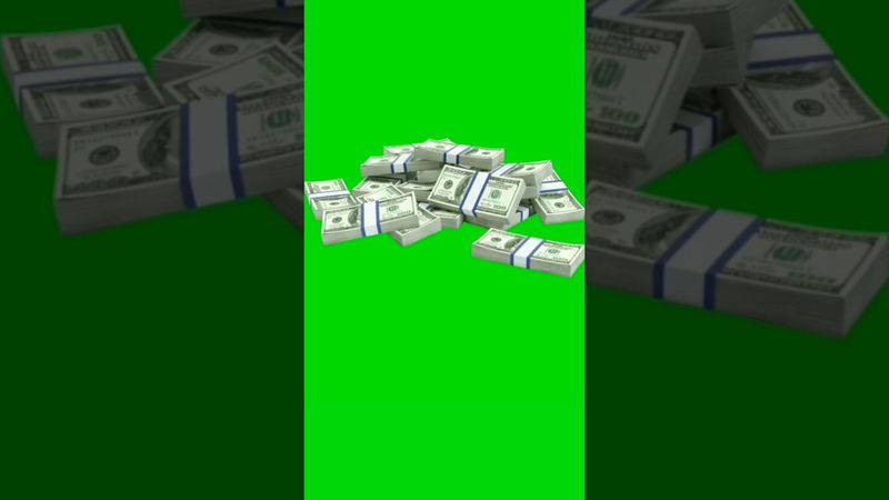 Dollar 💸 Stack falling animation green screen video #dollar #falling #greenscreen  #chromakey#shorts